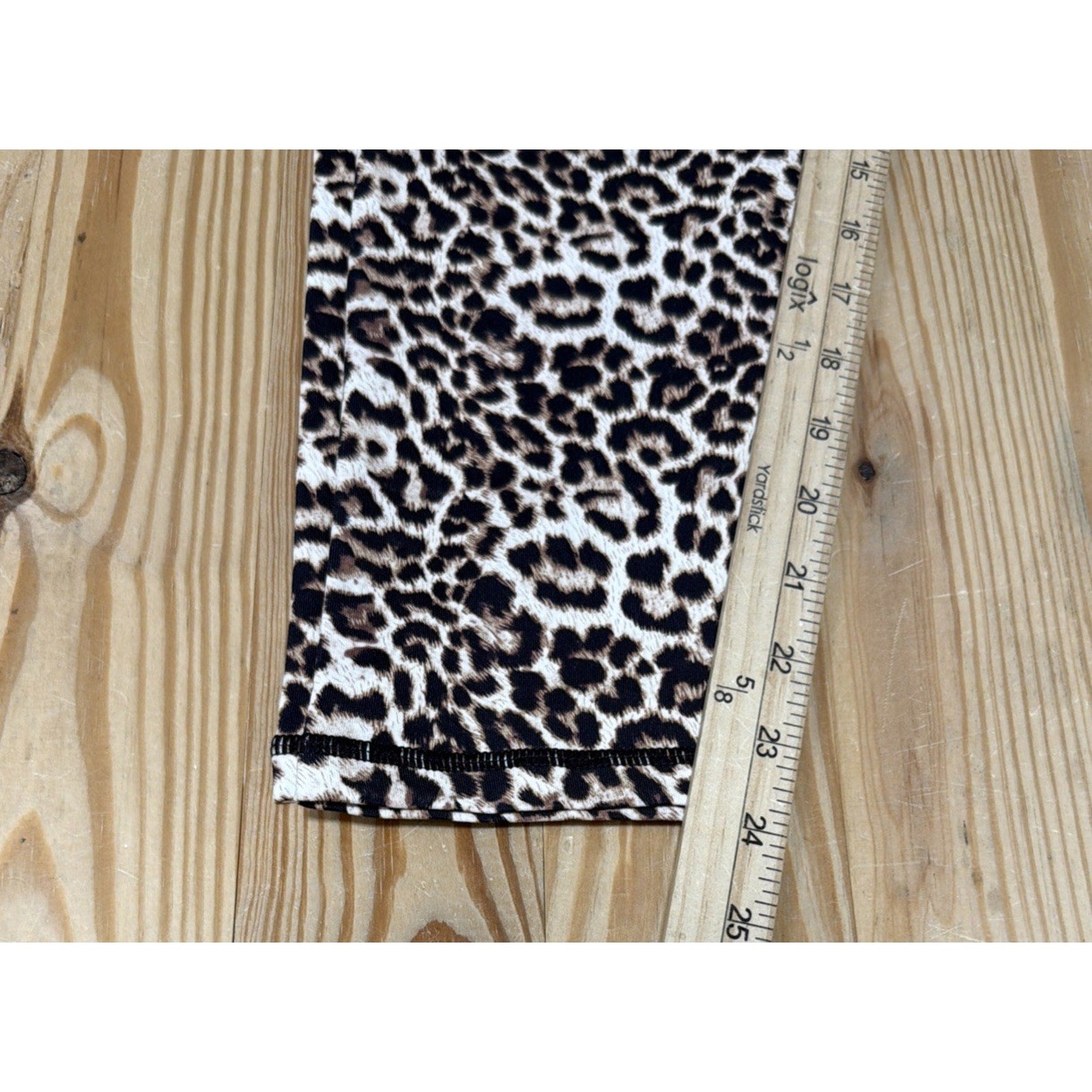 Zyia Active Womens 16-18 Leopard Print Scrunchy What 7/8 Leggings Stretch New