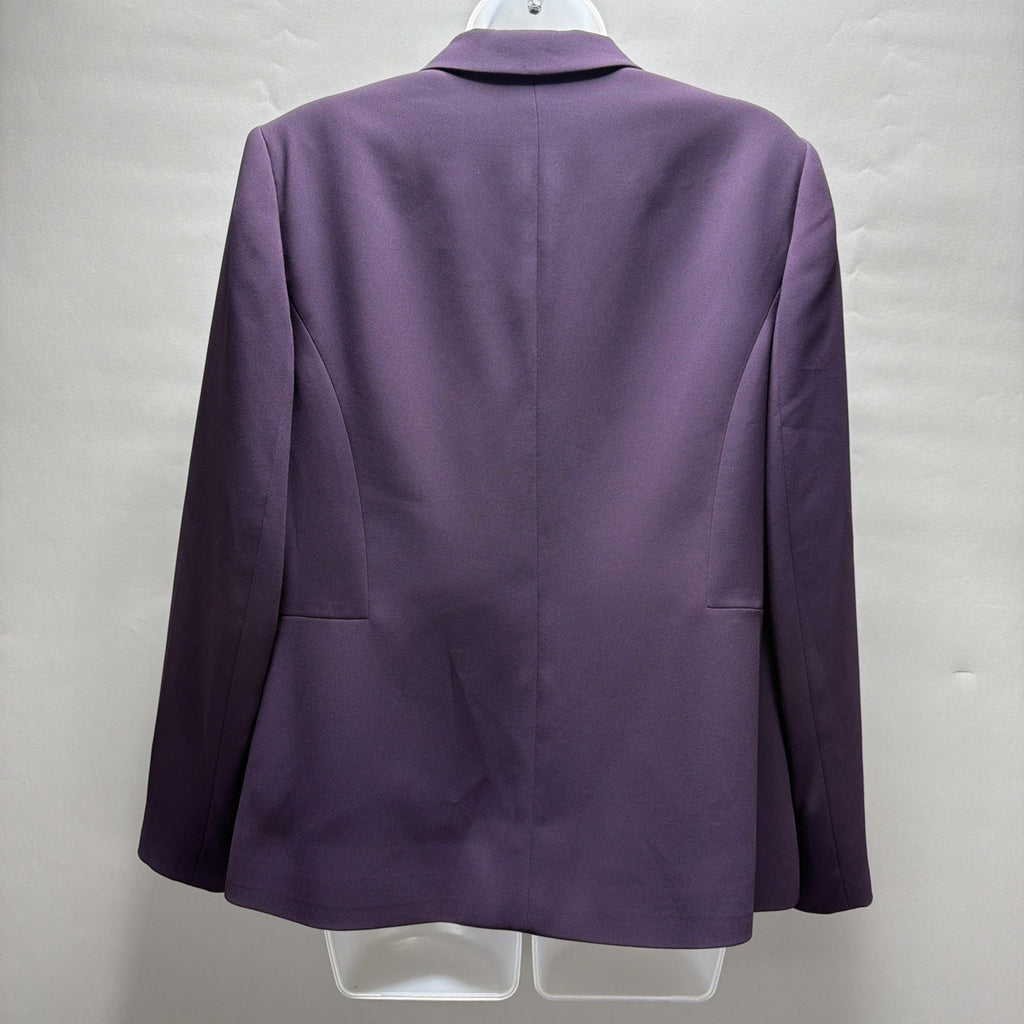 Vintage Sophisticates Petites Size 14P 3 Button Purple Blazer Jacket NWT