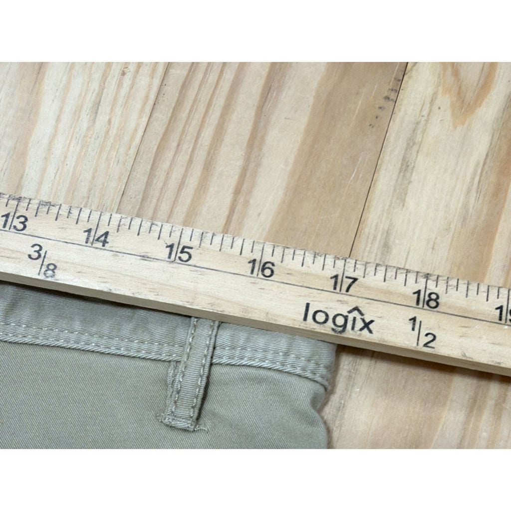 Gap Mens Stretch Straight Leg Classic Khaki Pants Khaki Size 32x34