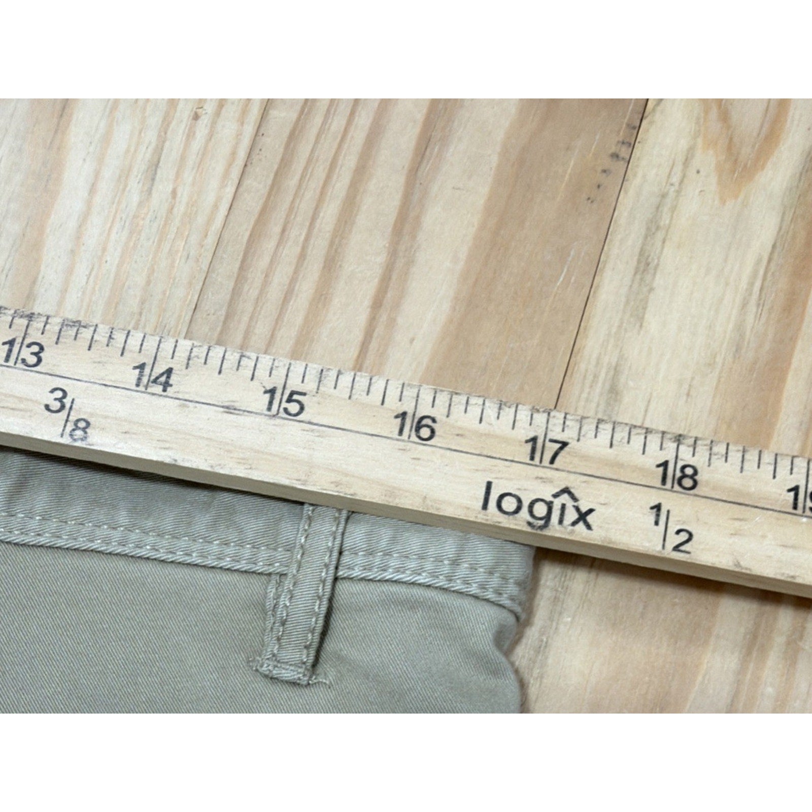 Gap Mens Stretch Straight Leg Classic Khaki Pants Khaki Size 32x34