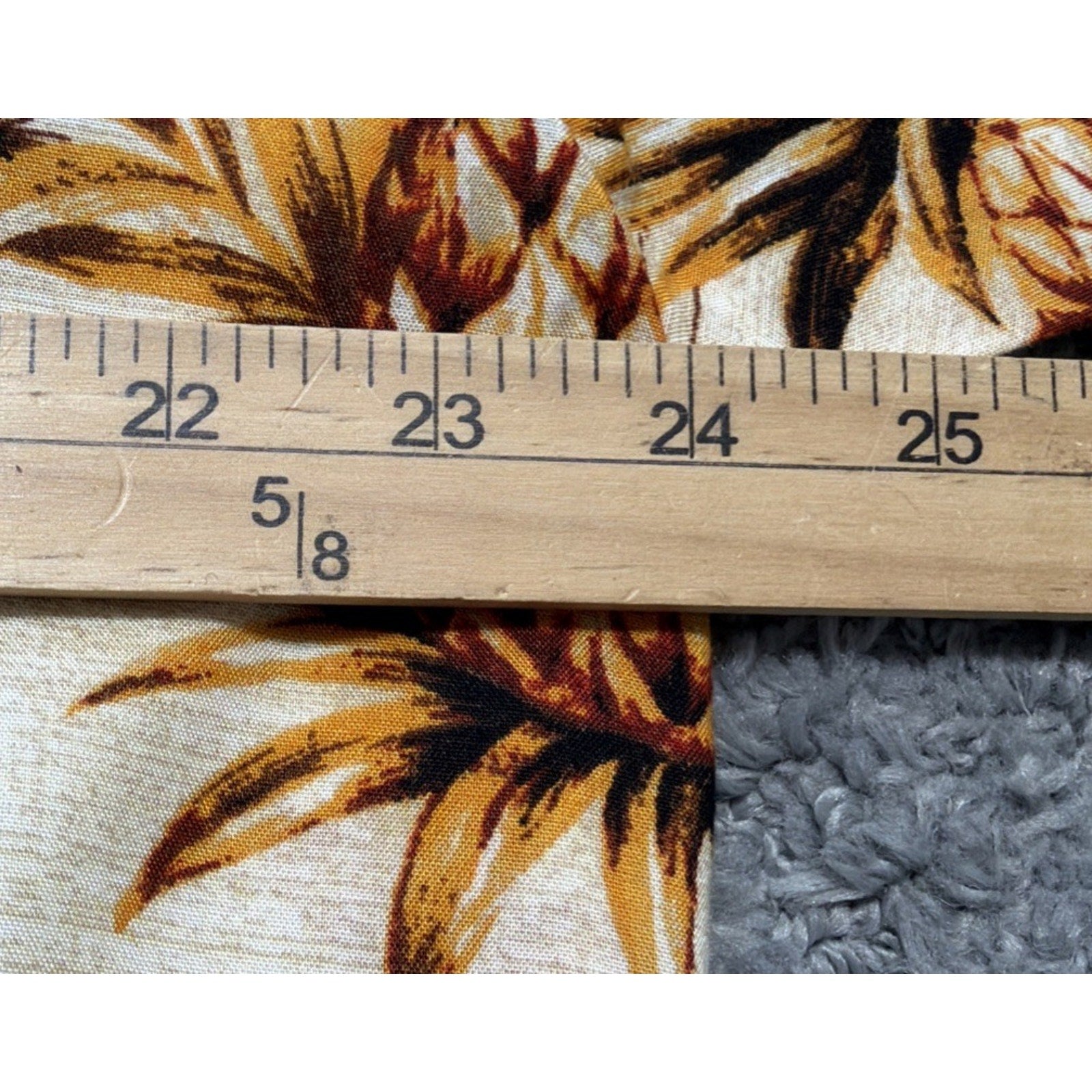 Pineapple Natural Issue Silky Touch Shirt Men L Tan & Brown 100% Rayon Coastal