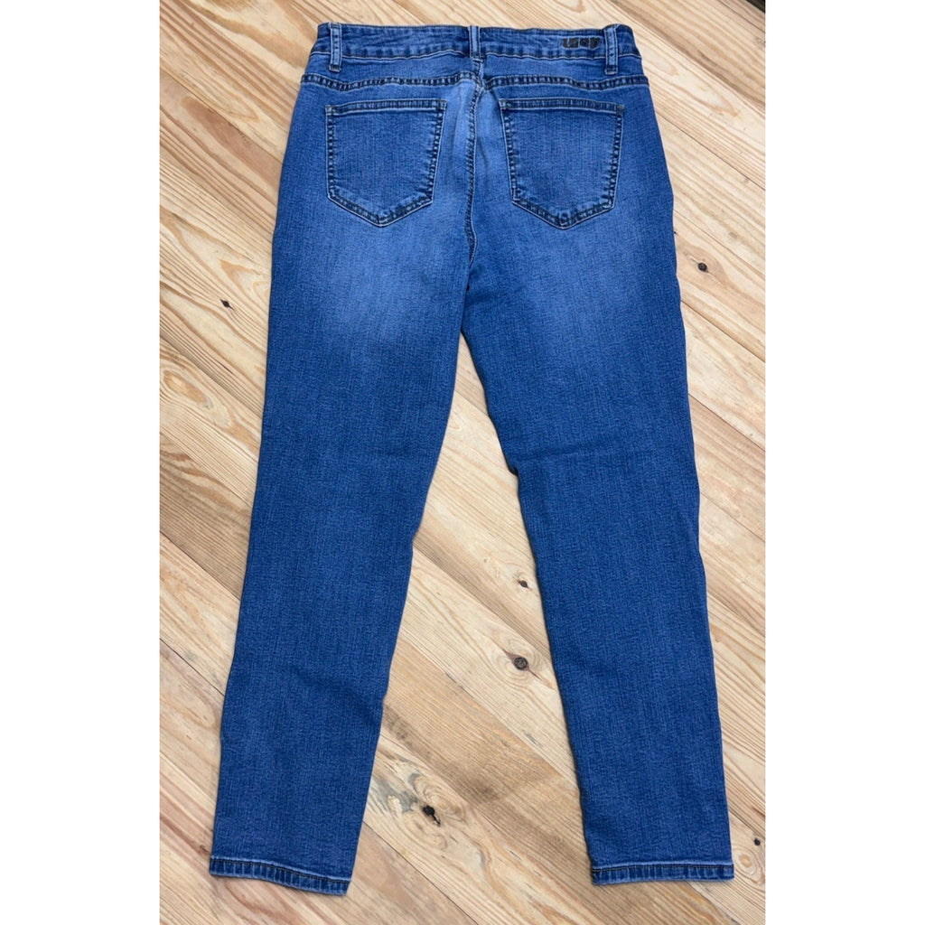 Izod Pants Womens 10 Blue Denim Jeans Straight Stretch
