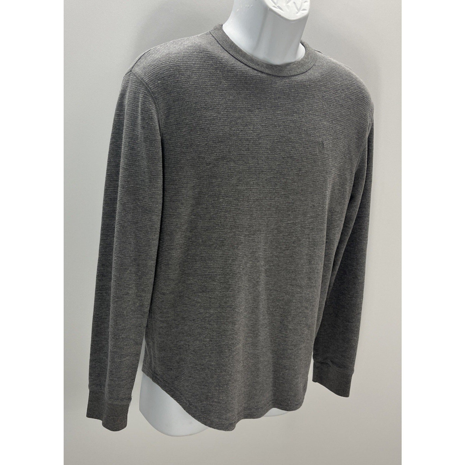 American Eagle Mens Crew Neck Long Sleeve Sweater Gray Size S Small