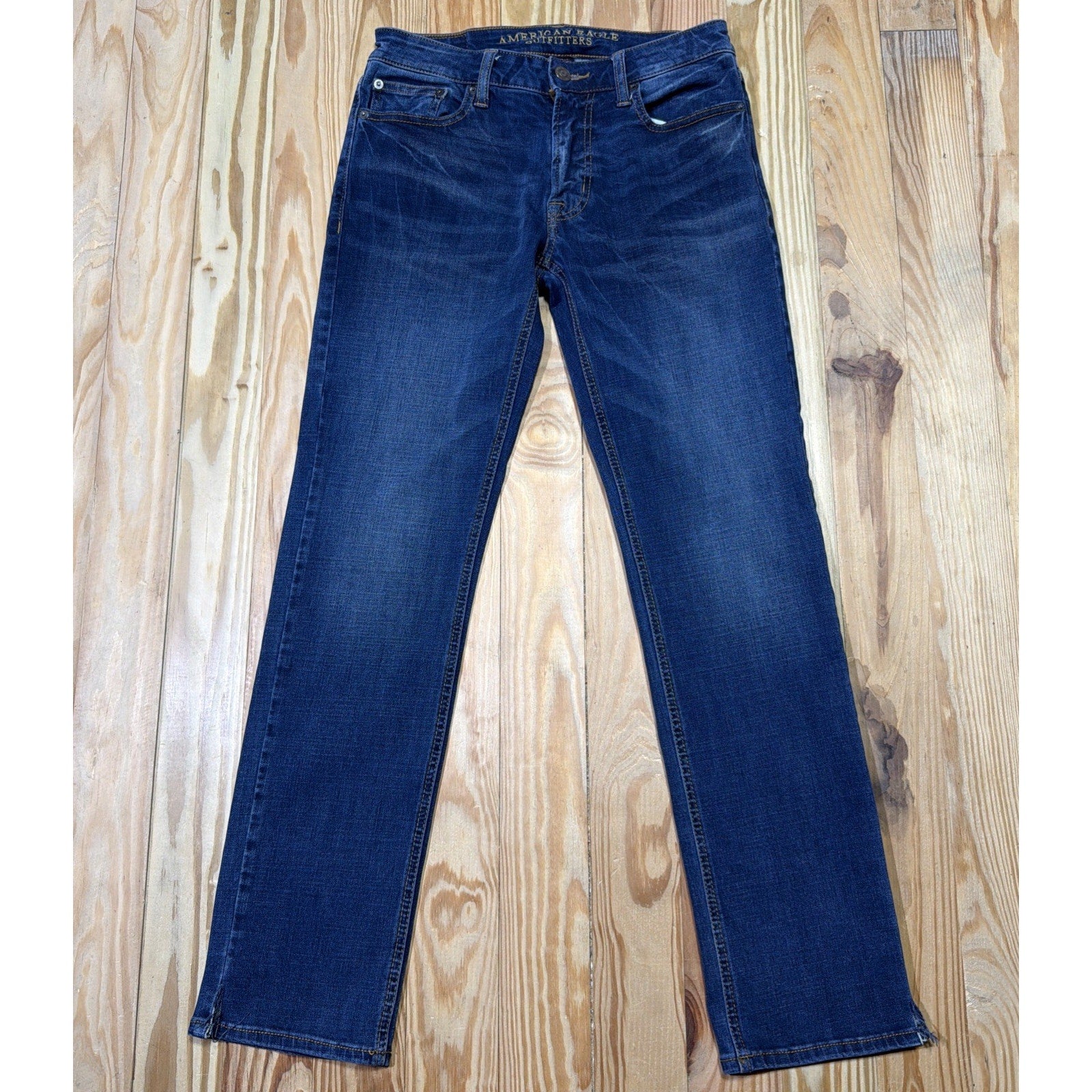 American Eagle Outfitters Flex/4 360 Slim Straight 29x32 Men’s Blue Jeans Denim