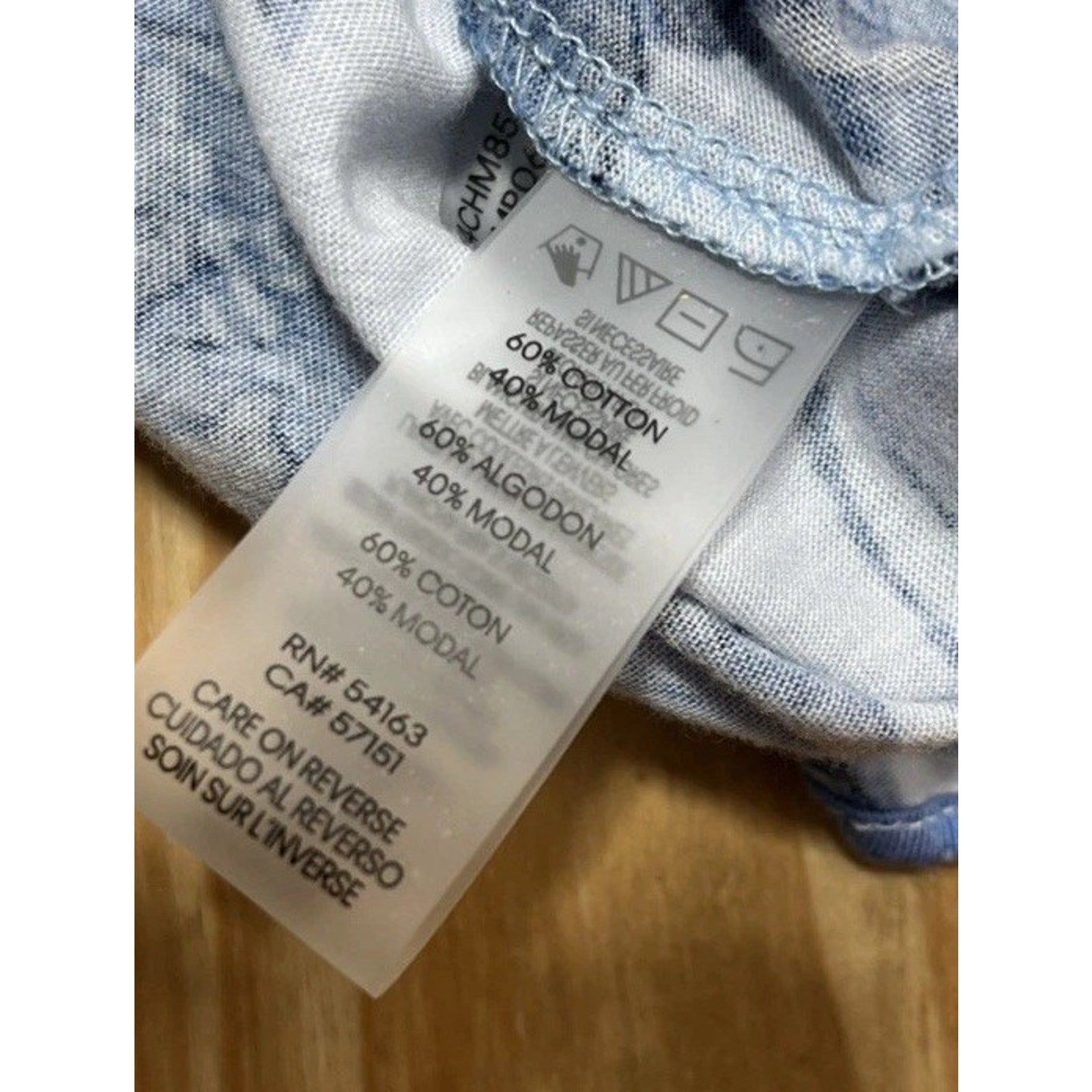 NWT Calvin Klein Women's Crew Neck Floral Print Smocked Hem Short sleeve Top- S