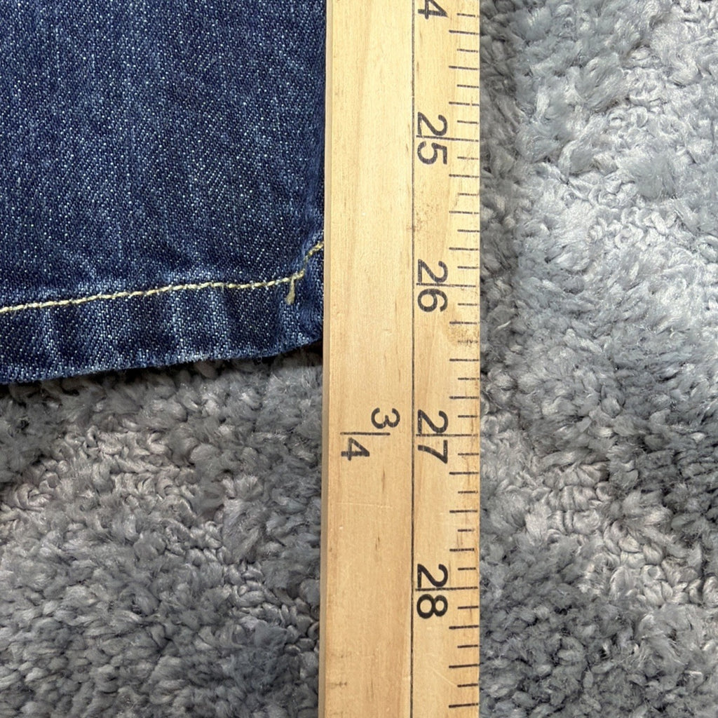 LEVI'S 505 Regular Jeans Kids 12 Slim W24 L26 Dark Wash Straight Leg boys