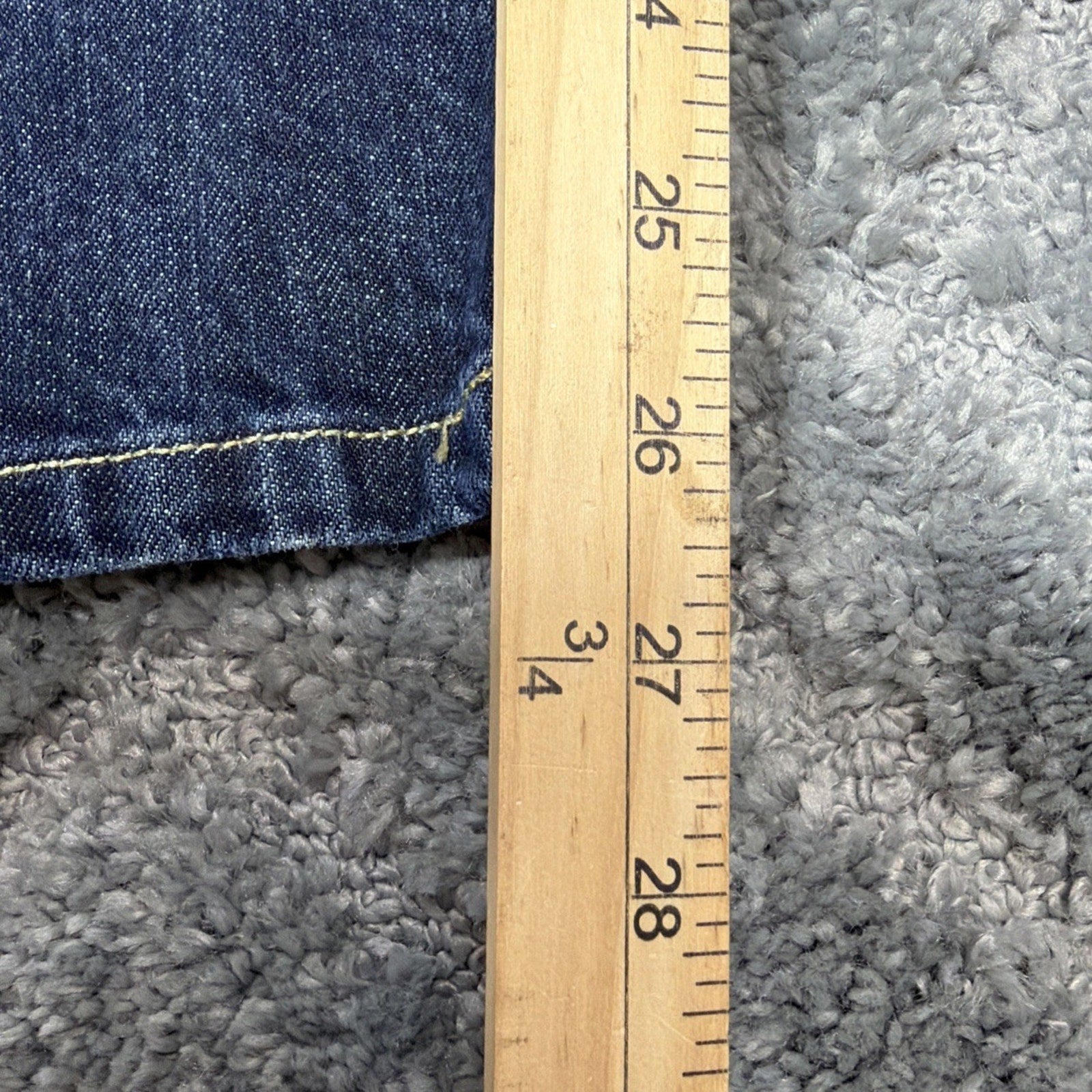 LEVI'S 505 Regular Jeans Kids 12 Slim W24 L26 Dark Wash Straight Leg boys