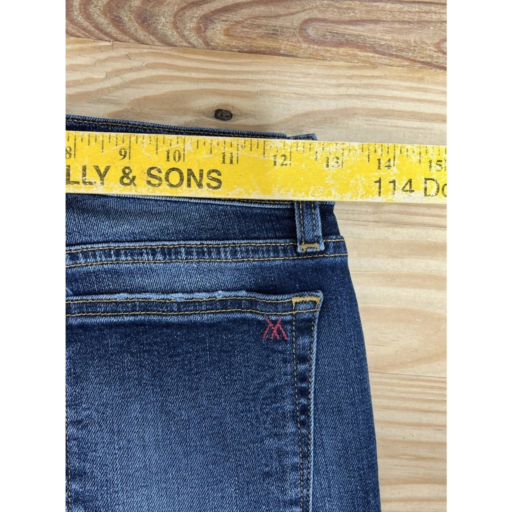 Miss Me Vintage Womens Size 27 Skinny Jeans Distressed Patched Dark Blue Stretch