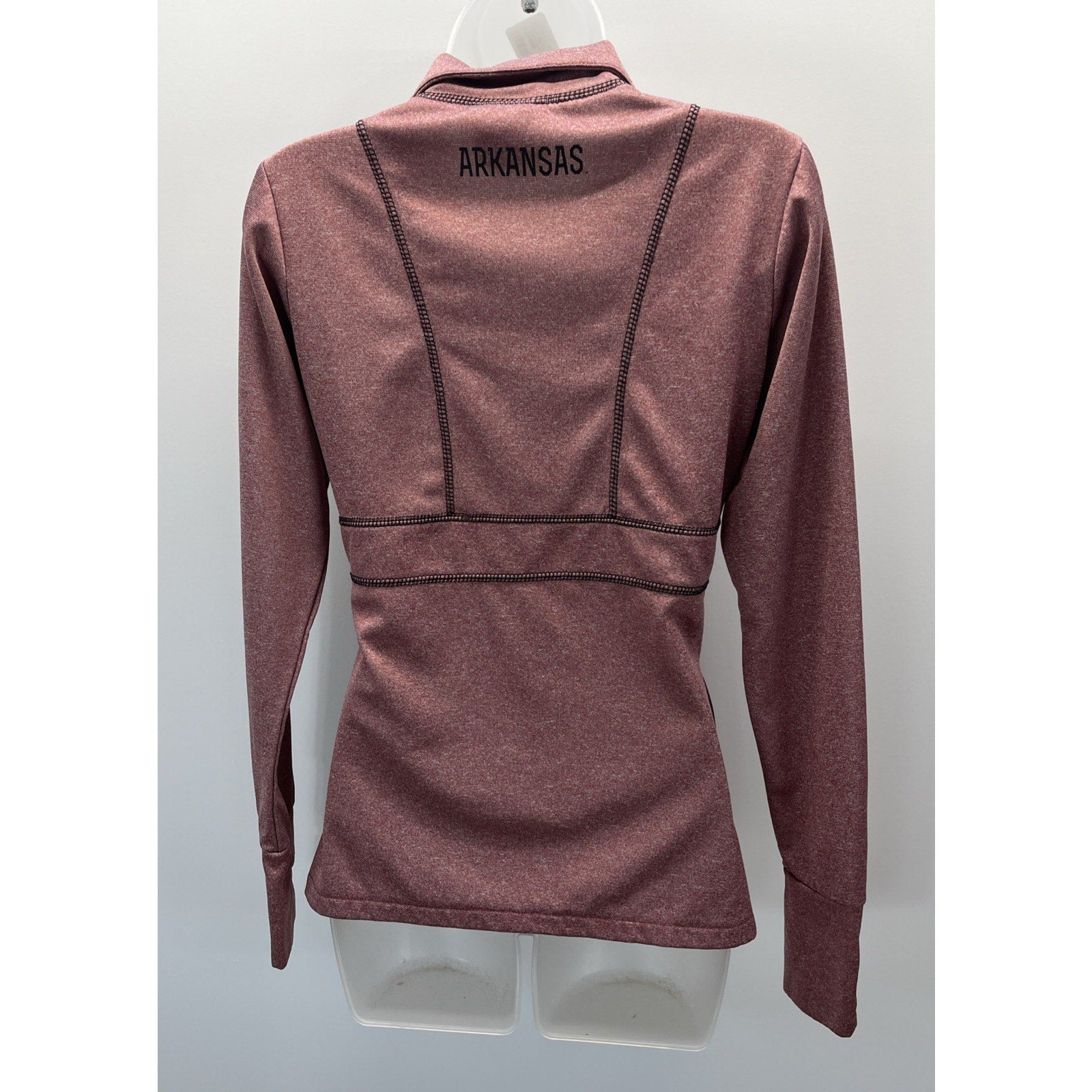 Arkansas Razorbacks grey 1/4 zip. size women's Small , J. America