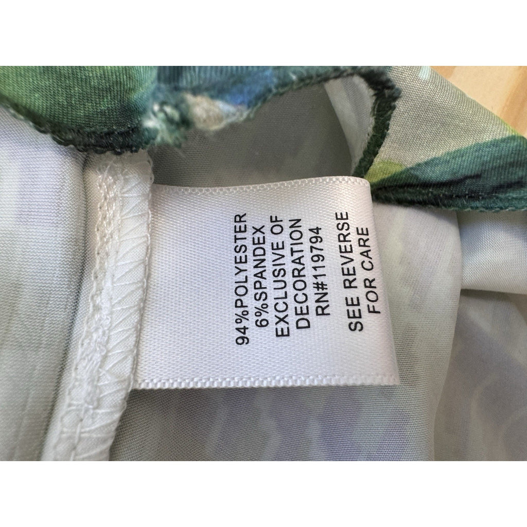 One World Live & Let Live SP Petite Maxi Dress Blue Green Beaded Boho