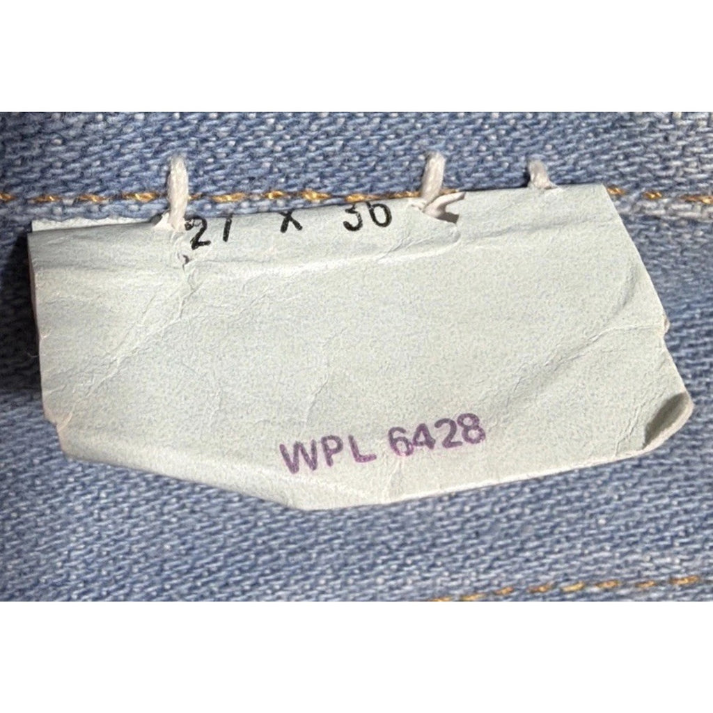 Vintage Wrangler Womens 27x36 High Rise Bell Bottom Flare Jeans Light Wash USA