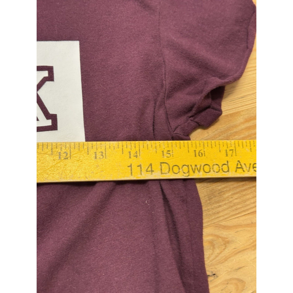 Pink By Victoria Secret Maroon Short Sleeve T-shirt Cap Sleeve Women’s Size S