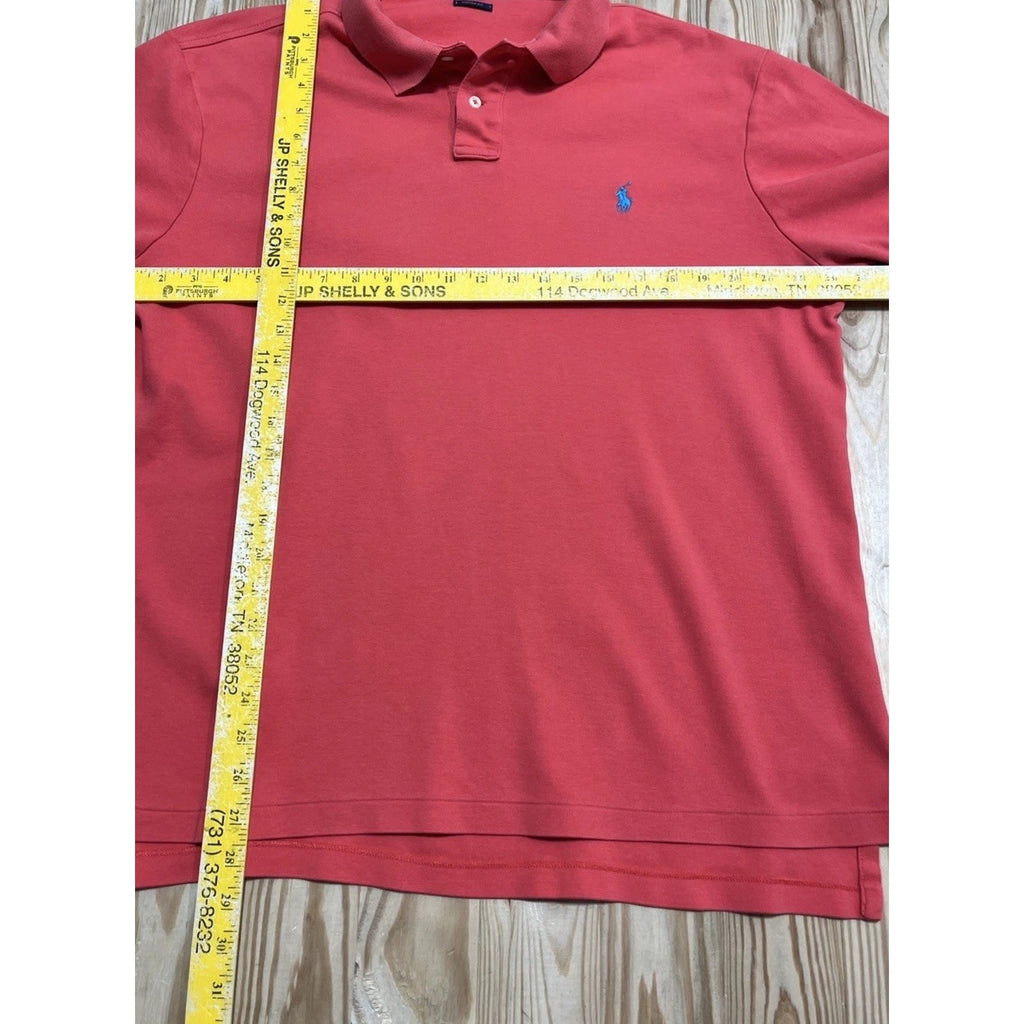 Polo Ralph Lauren Polo Shirt Coral XL custom fit