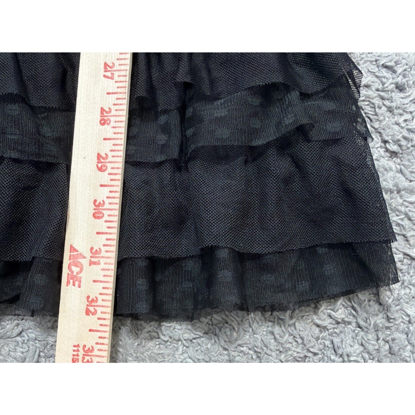 Ann Taylor LOFT Womens 4P Ruffle Lace Tiered Tank Style Mini Flare Dress