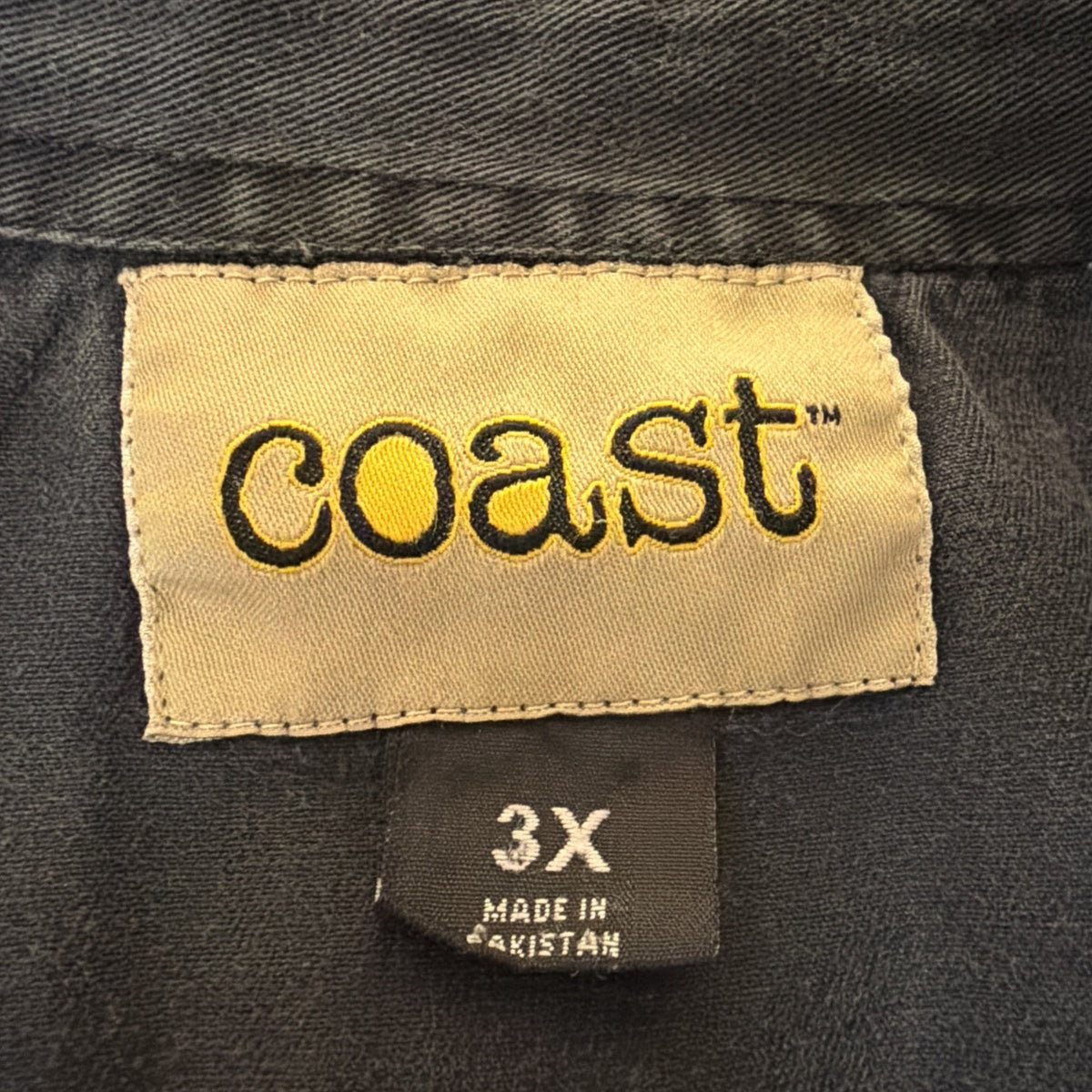 Coast American Trucker Biker Vest Black Mens Big 3X Frayed Tank Sleeveless
