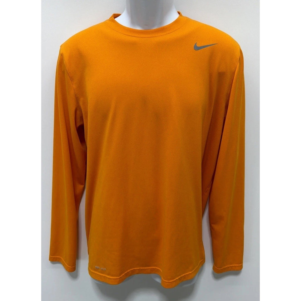 Nike Legend Dri-Fit Mens Long Sleeve T-Shirt 727980-802 Burnt Orange Medium