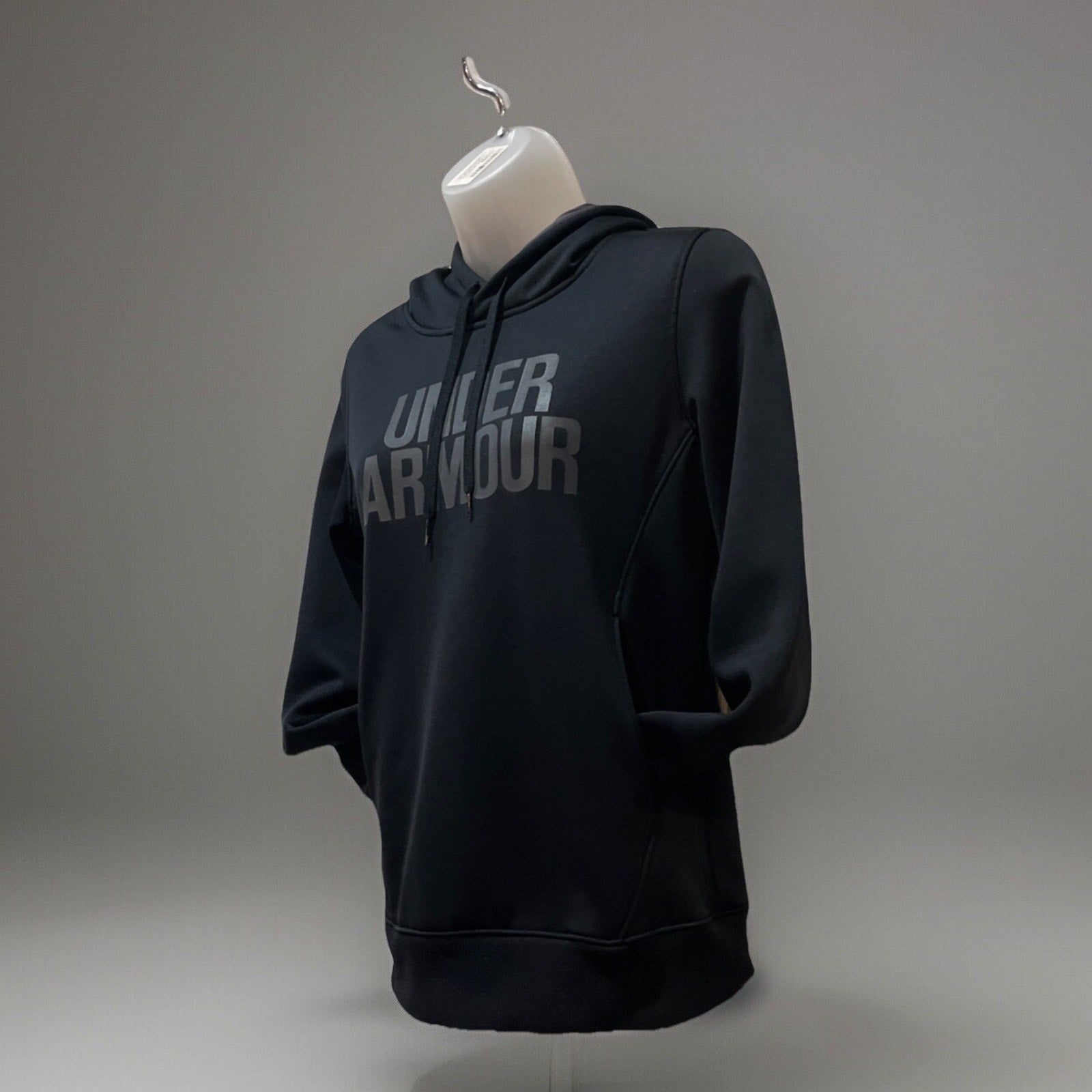 Under Armour Black ColdGear Active Pullover Hoodie Sweatshirt EUC XS