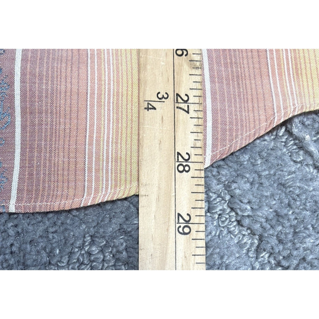 Vintage Yamato Shirt Mens M Embroidered Casual Striped Button Up Made In Japan