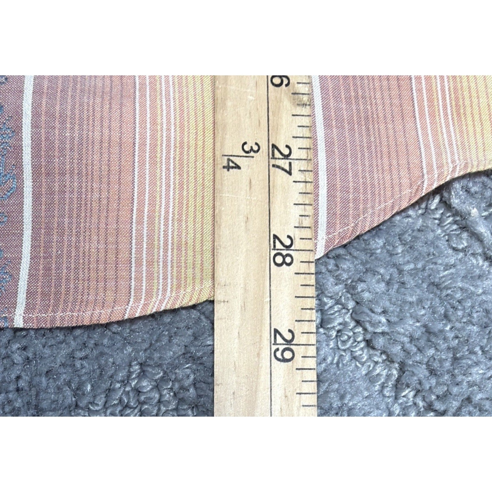 Vintage Yamato Shirt Mens M Embroidered Casual Striped Button Up Made In Japan