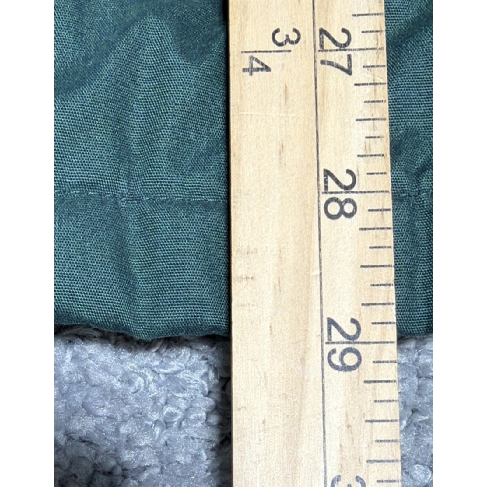 Vintage Cabin Creek Coat Womens Petite Medium Zip Plaid Blanket Lined Green