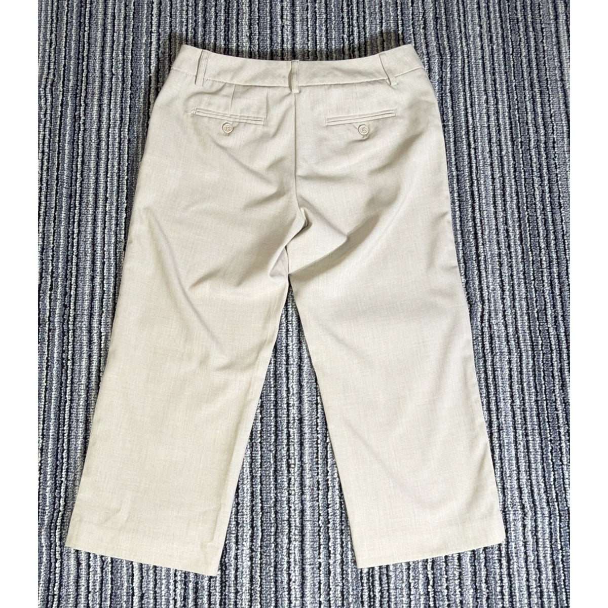 Daisy Fuentes Womens Crop Pants 2 Capri Casual Preppy Career Stretch 29x21