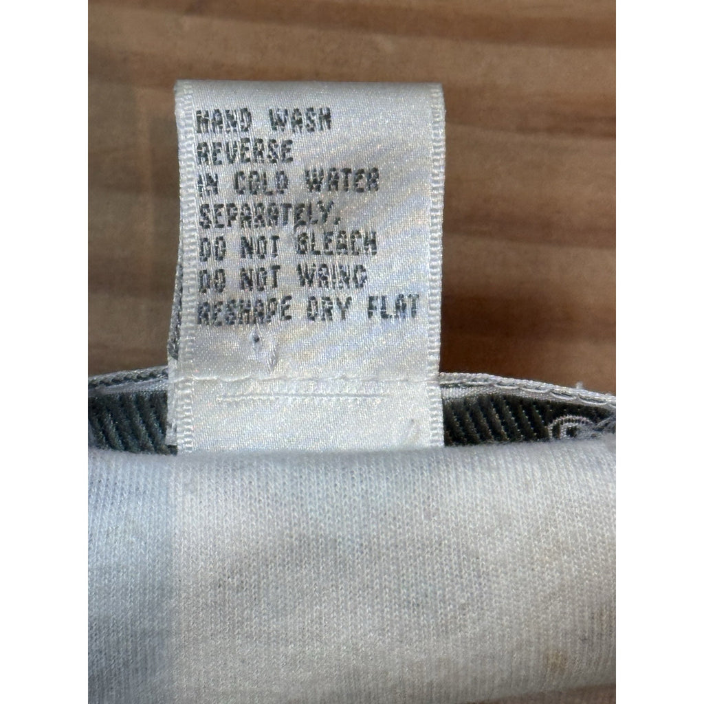 Lisa Ashley Woman's Blouse Top Blue Beaded Short Sleeve Round Neck