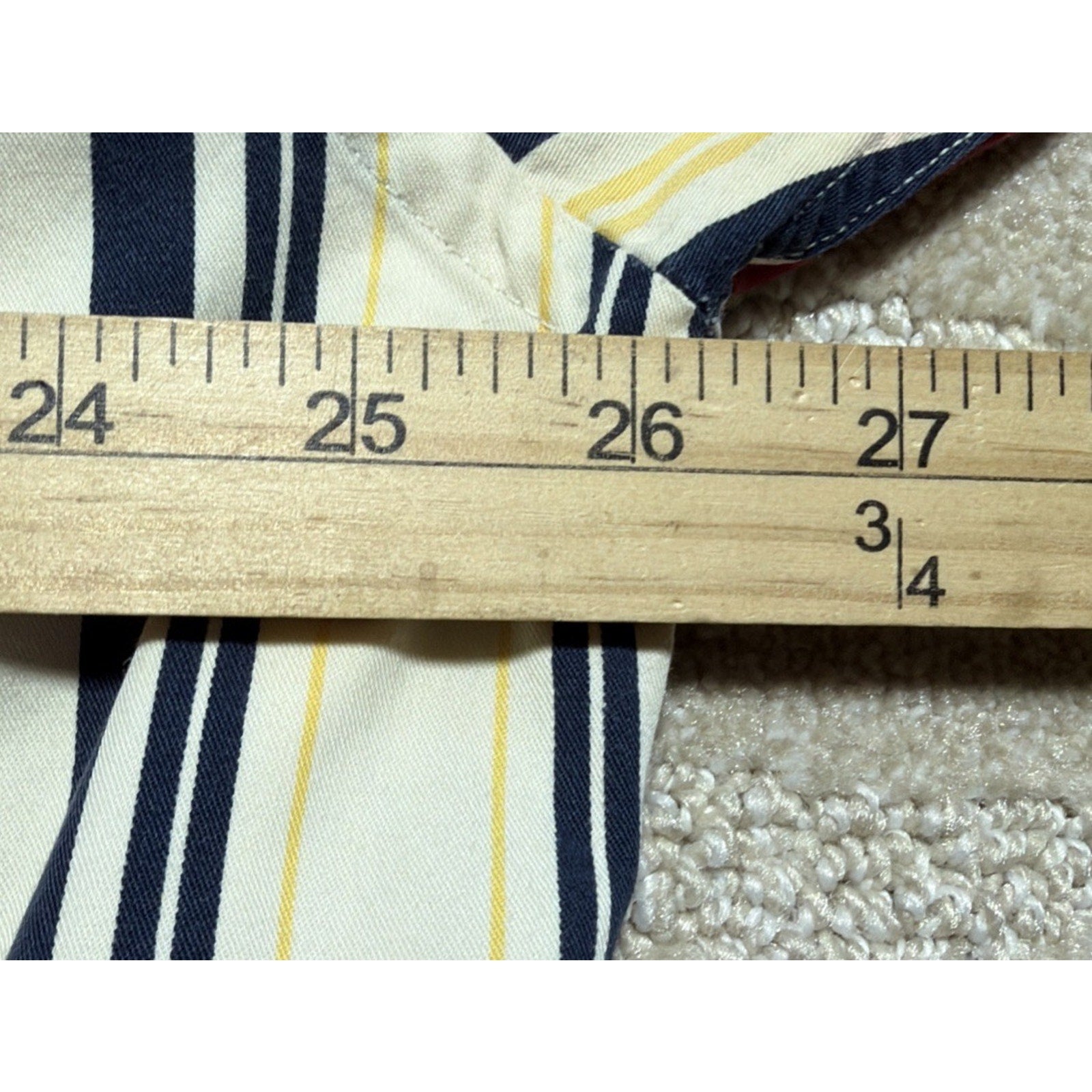 VTG 90’s Tommy Hilfiger Men's long Sleeve Button Down Stripe Shirt Crest Logo XL