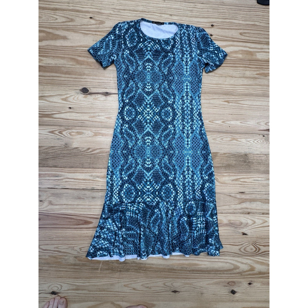 ALK Glamour Mermaid Animal Print Dress Women’s Small Petite