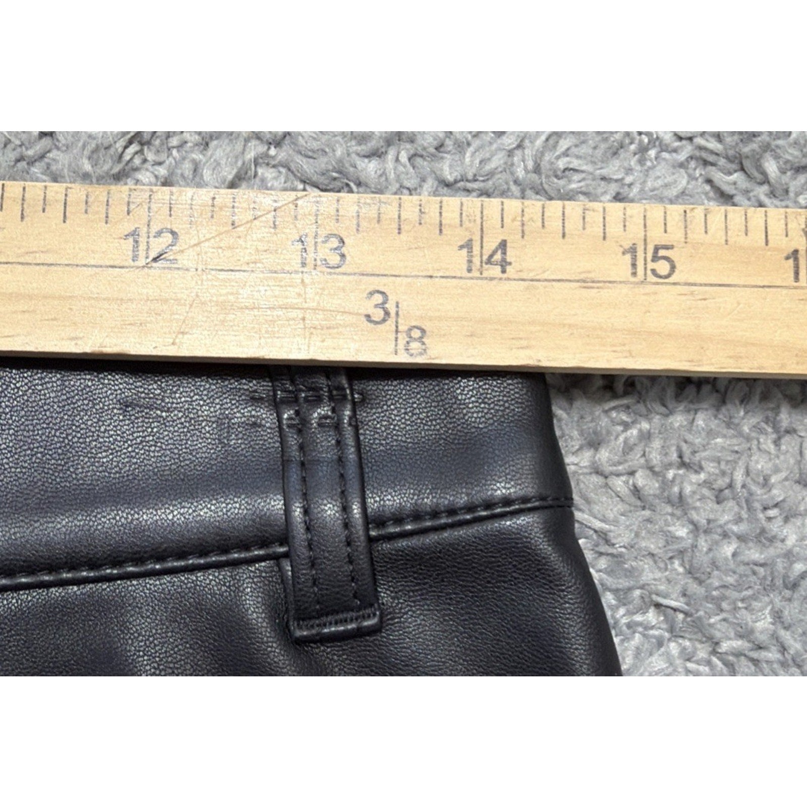 New J.Crew Pleated Faux Leather Trouser Shorts Black Size 2 28x3