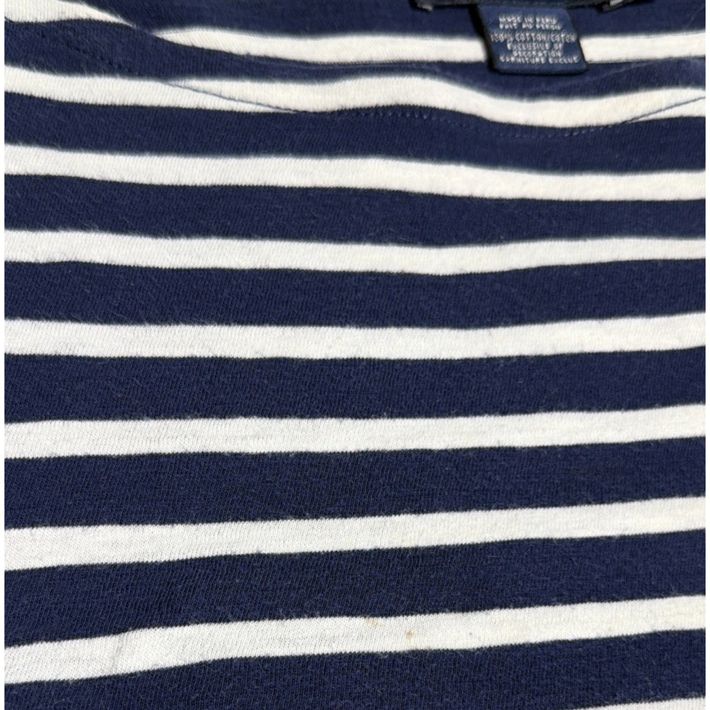 Women’s Ralph Lauren Sport M Long Sleeve Striped Pullover Top Flaw