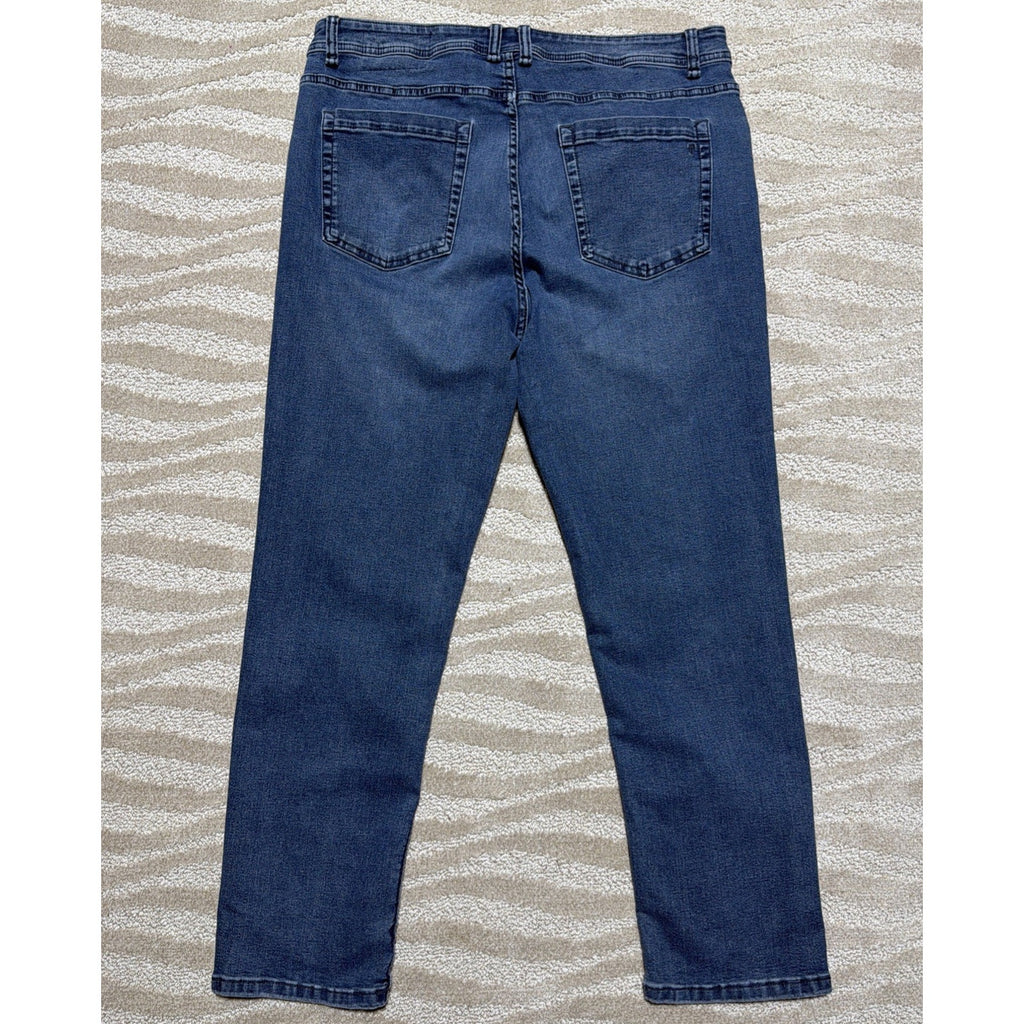 The Perfect Jean NYC Pants Mens 35x30 Blue Athletic Fit Stretch TPJ