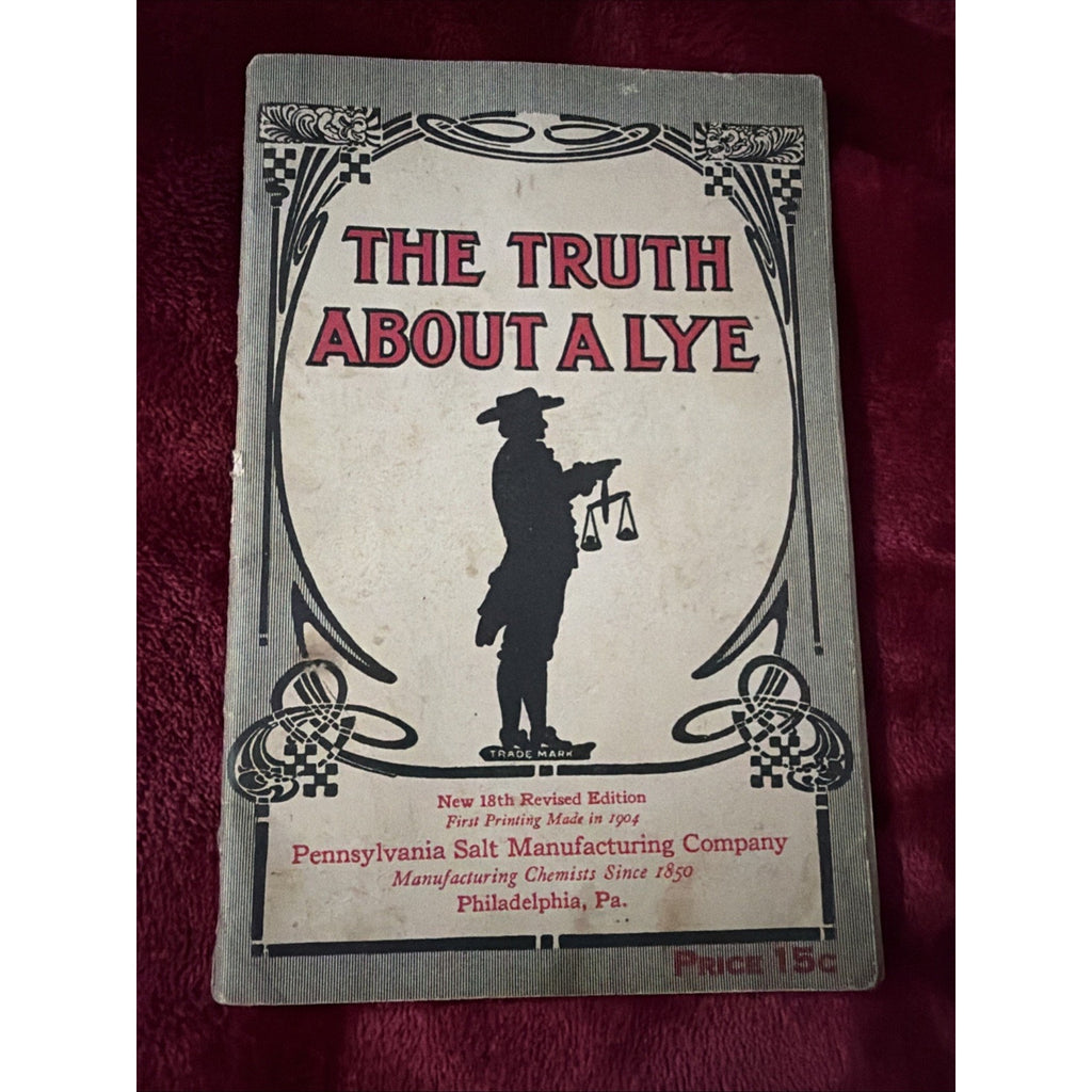 Vintage Book The Truth About Lye Pennsylvania Salt Manufacturing Co 16th Ed 1930