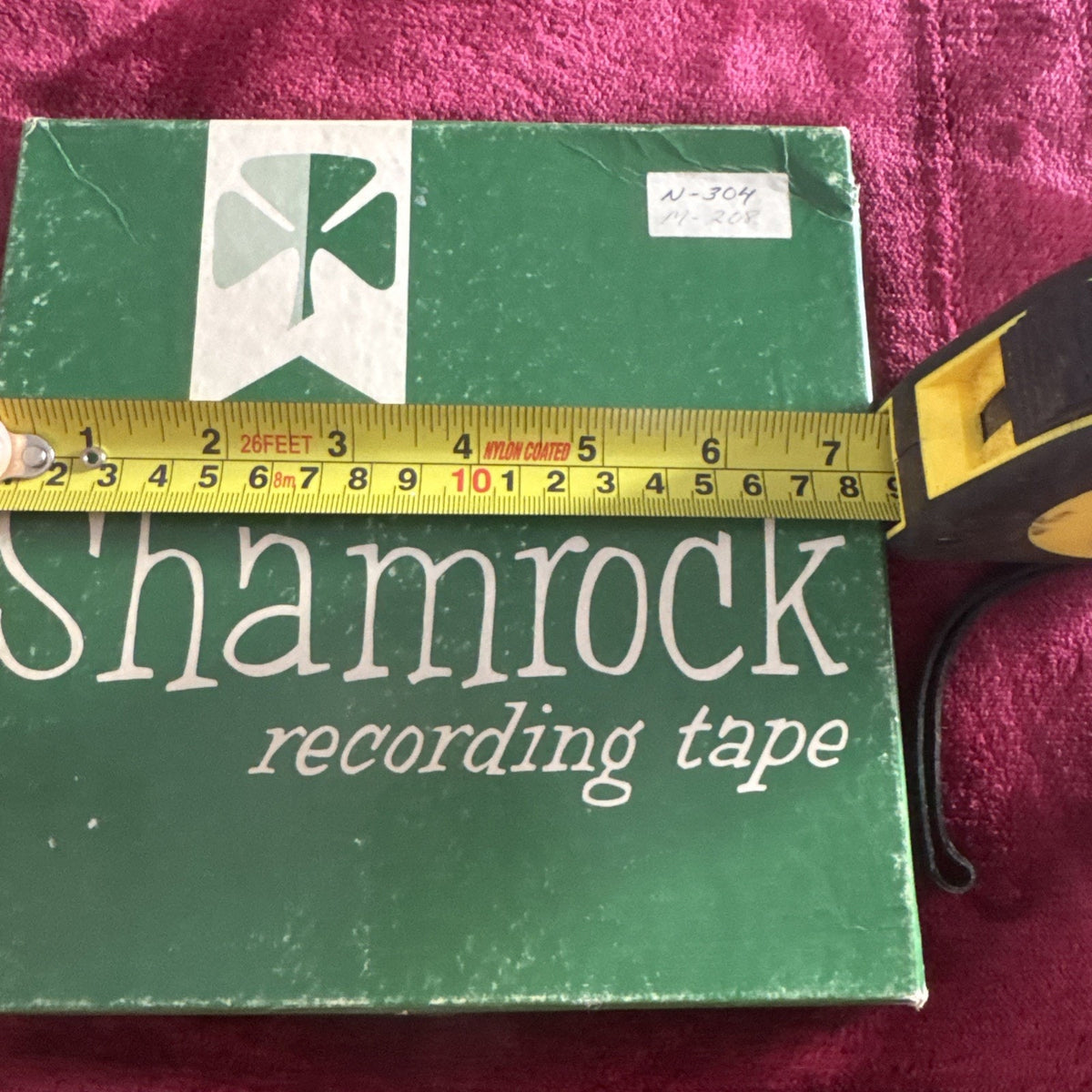Vtg Shamrock Reel-to-Reel Recording Tape - 7 In X 1/4 IN. x 1800 ft