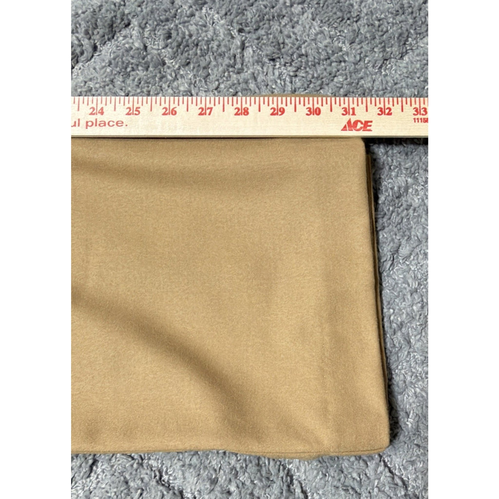 New Talbots Heritage Sz 10 Tan Italian Wool Lined Wide Leg Pants Office Mid Rise