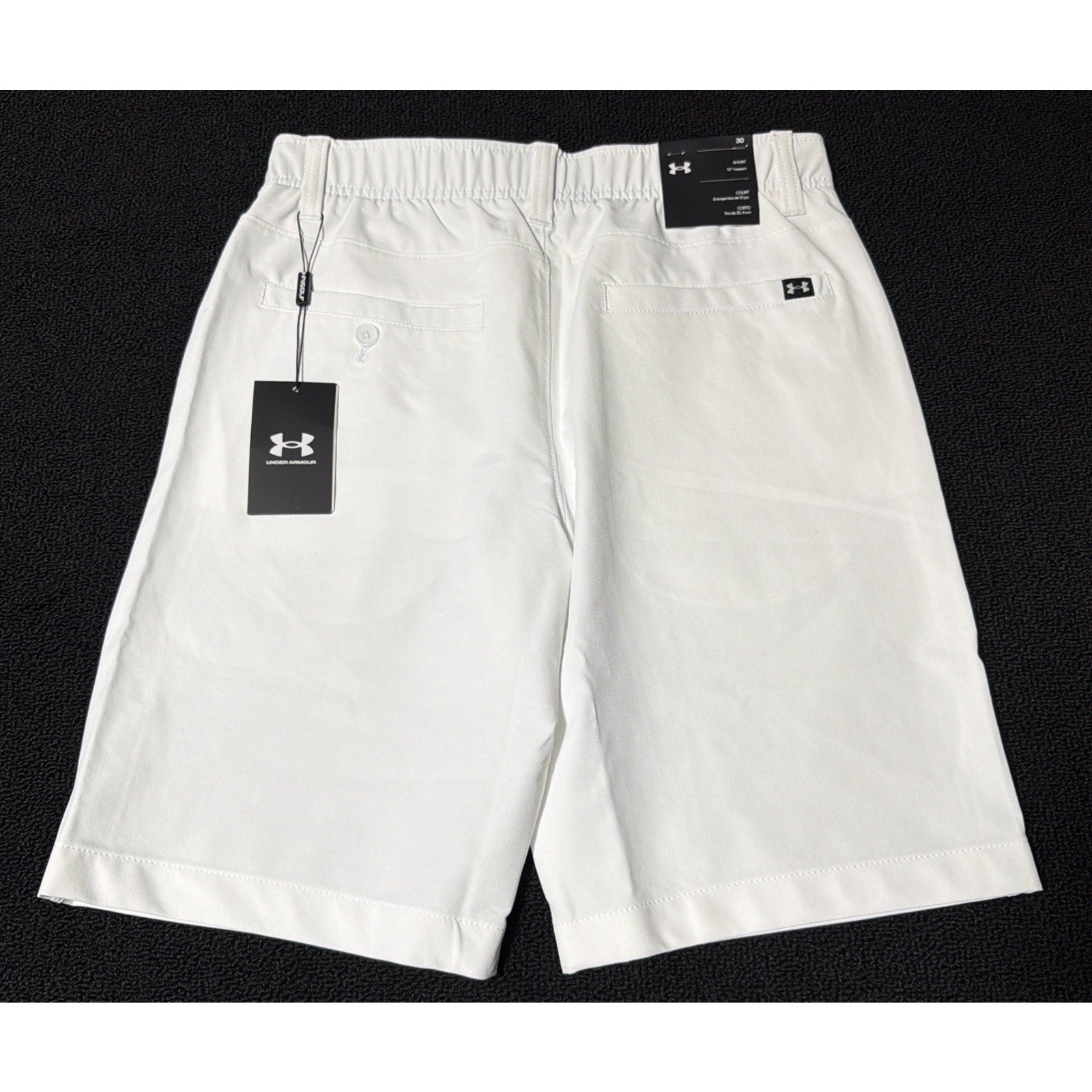 Under Armour Golf Shorts Mens 30 White UA Drive Performance 10" Inseam 1364409