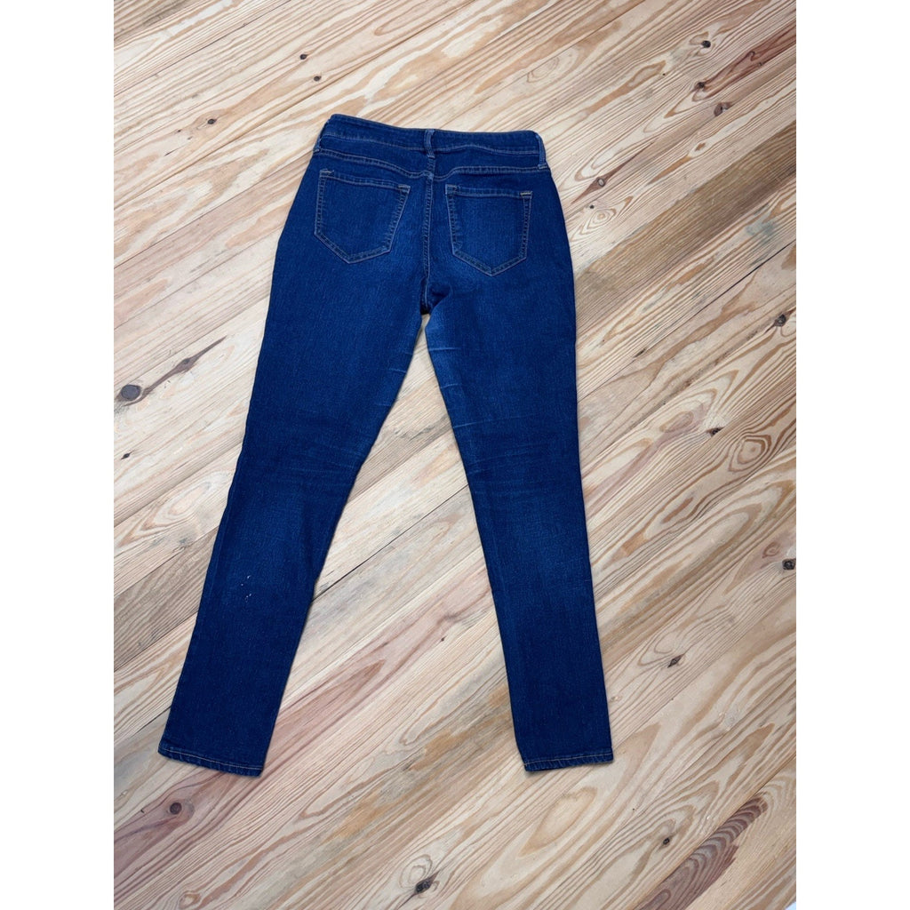 Old Navy Super Skinny Jeans Womens Sz 4 27X27 No Tag Blue Denim Stretch Mid Rise