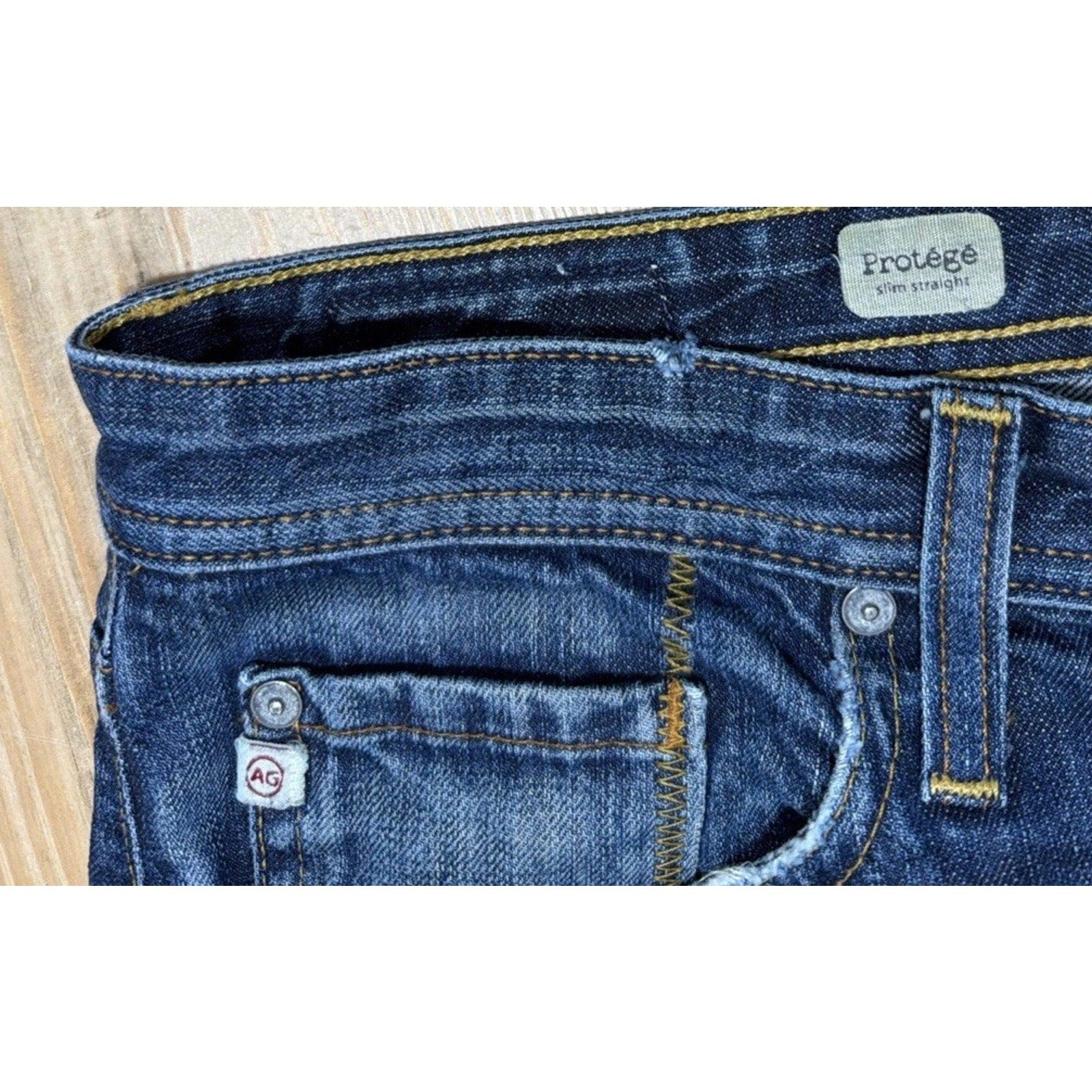 Adriano Goldschmied Jeans Mens 31 The Protege Slim Straight Blue Denim Stretch