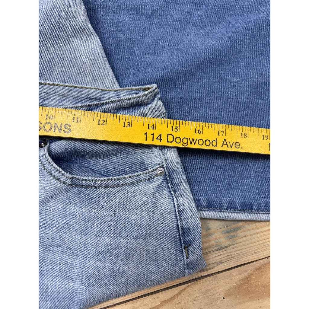 Rue 21 Jeans High Ride Wide Flare Juniors Size 1 Cotton Spanex Patch Jeans