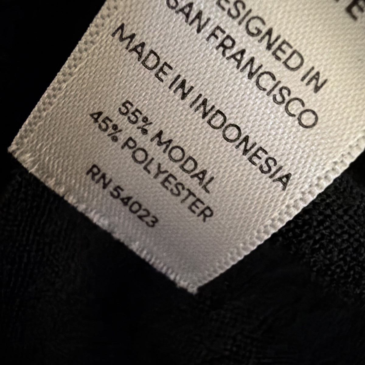 Athleta Small Women Medium Breezy Tee Round Neck Short Sleeve Modal Blend Black