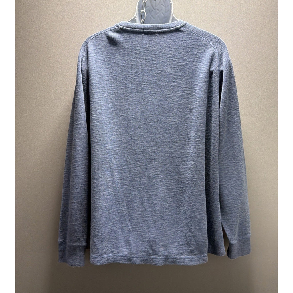 Banana Republic Double Knit Long Sleeve Crewneck Vintage Indigo Shirt Men’s XXL