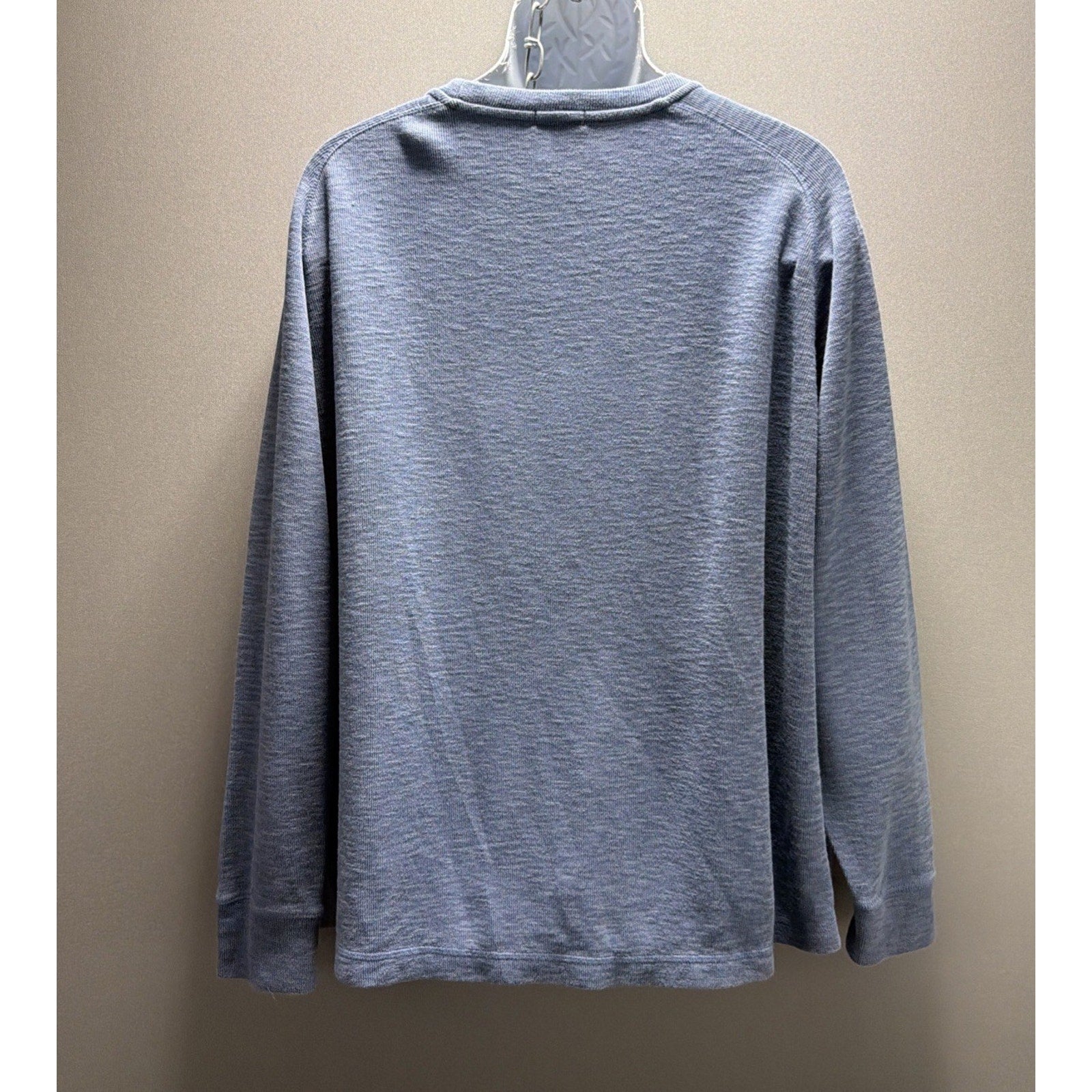 Banana Republic Double Knit Long Sleeve Crewneck Vintage Indigo Shirt Men’s XXL