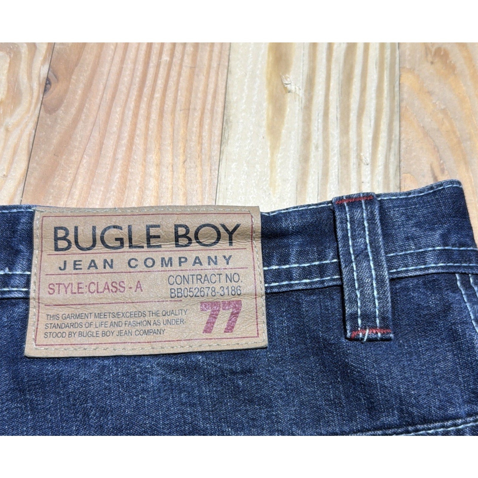 Vintage Bugle Boy Shorts Mens 36 Blue Denim Jorts Baggy Grunge Skater 90s Y2K