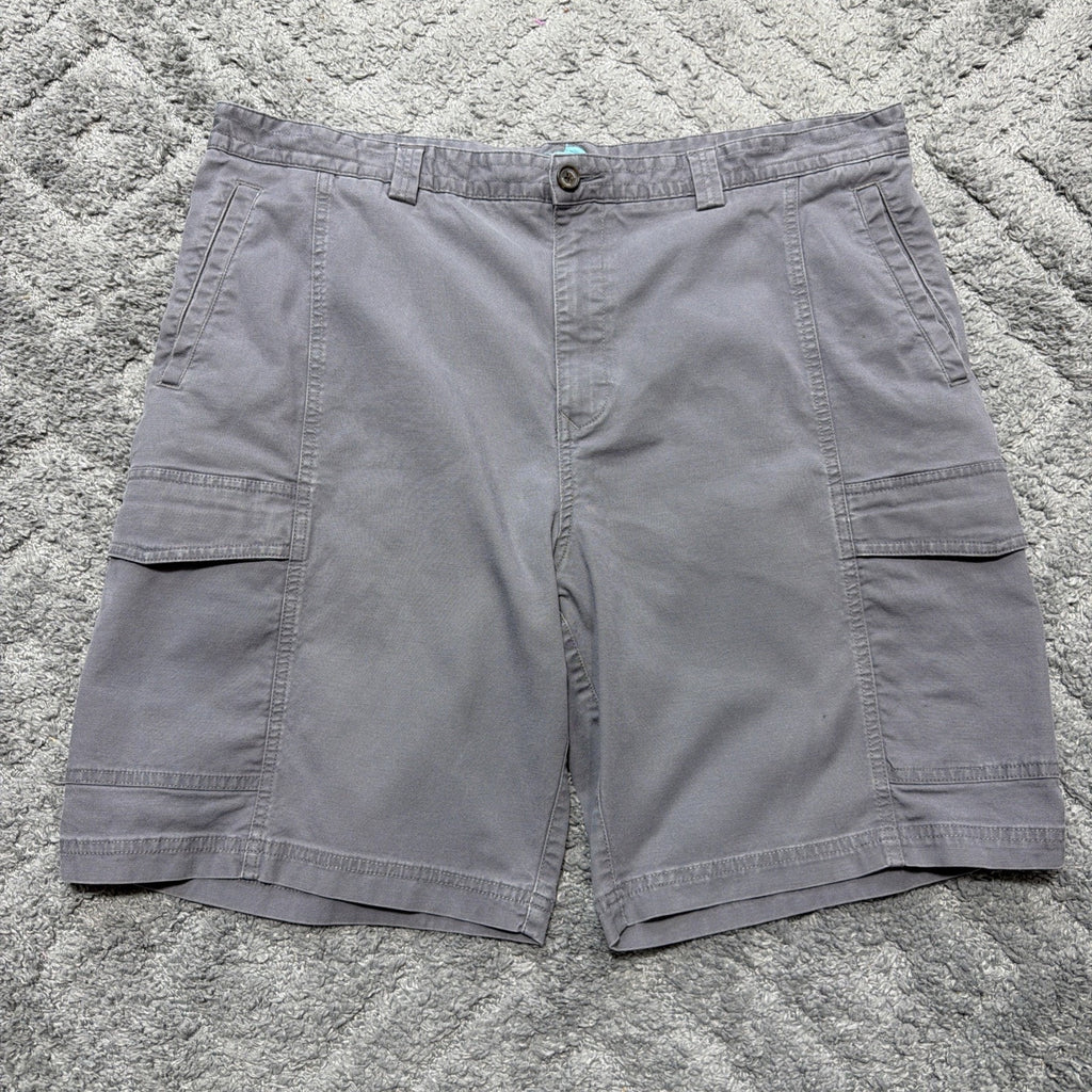 Tommy Bahama TR808 Mens Key Grip Cargo Shorts Gray Sz 40