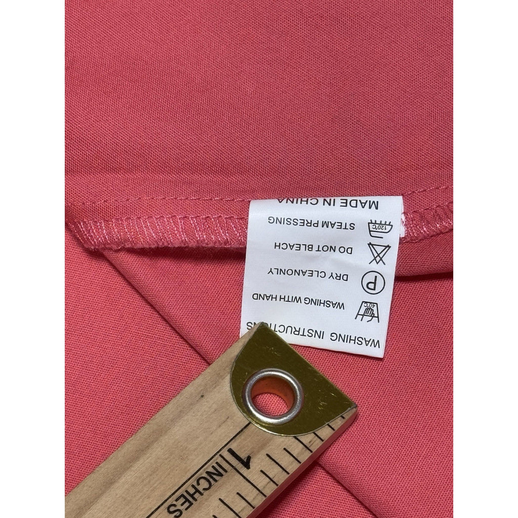 Alfred Angelo Bridesmay Coral Pink Sleeveless A-Line Bridesmaid Dress Women’s L