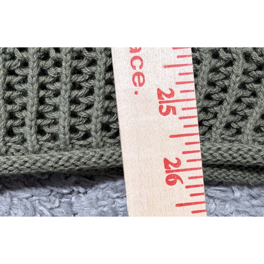 Aerie Crochet Short Sleeve Oversized Sweater Green Size Small NWT
