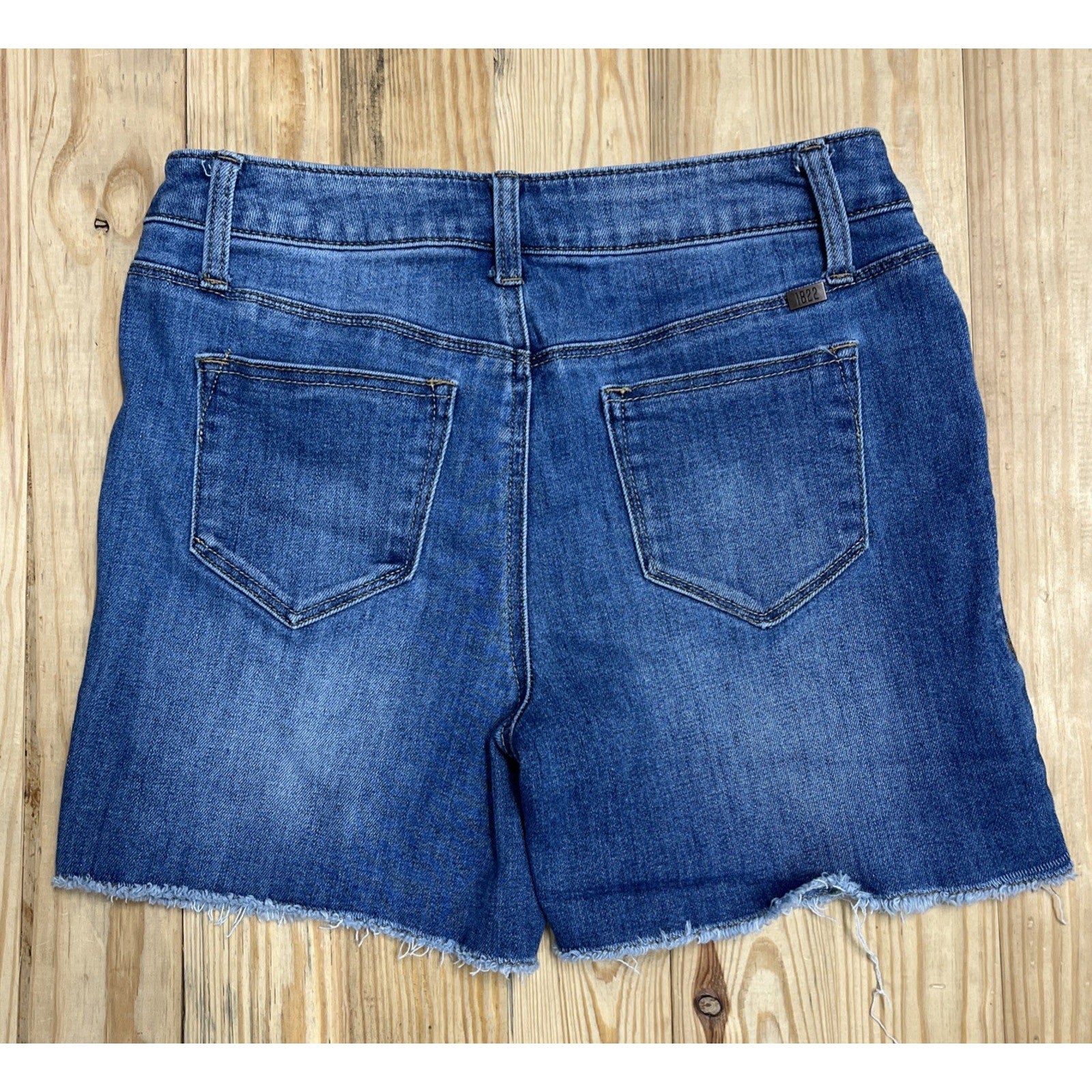1822 Blue Denim Jean Cutoff Shorts Women Size 4