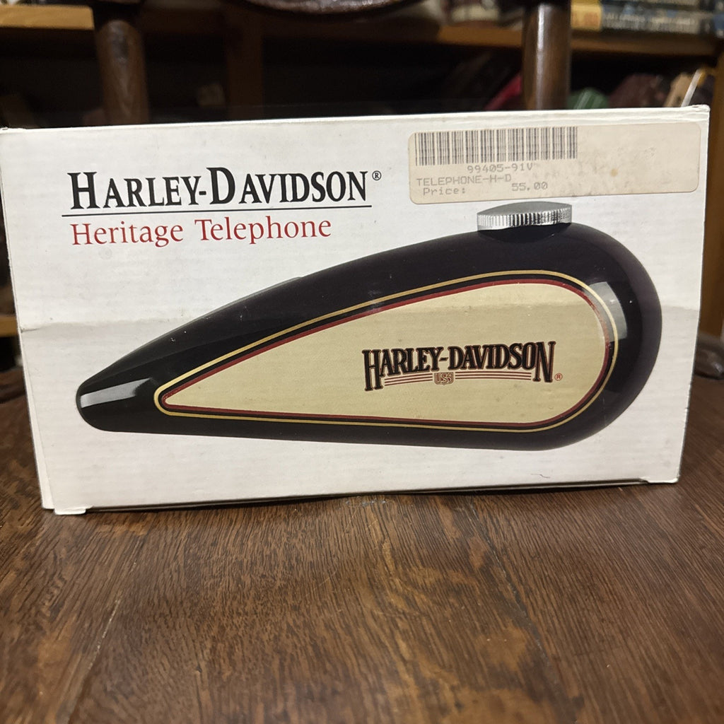 VINTAGE HARLEY DAVIDSON HERITAGE GAS TANK TELEPHONE IN BOX