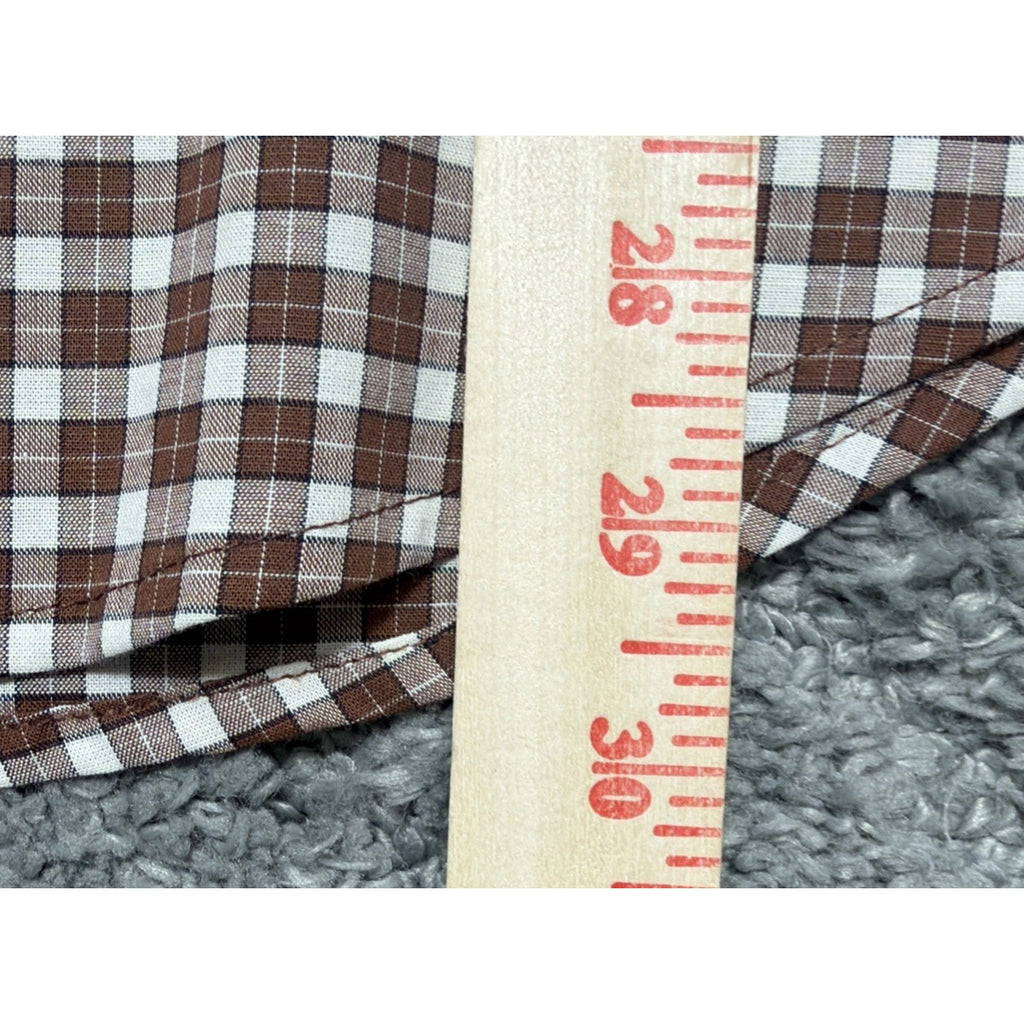 Bonobos Dress Shirt Auburn Plaid Casual Button Up Mens Size XL NWT Stretch