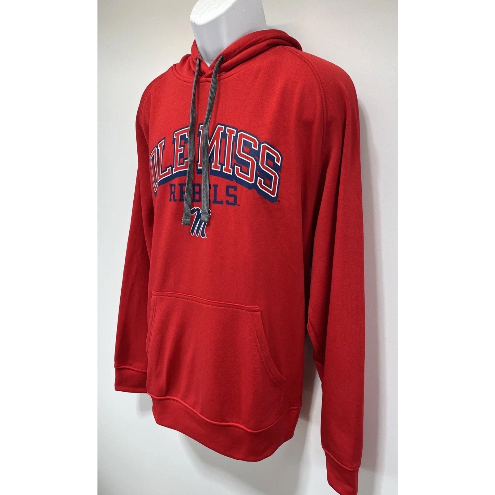Pro edge By Knights Apparel Pullover Hoodie Ole Miss Rebels Logo Size Large EUC