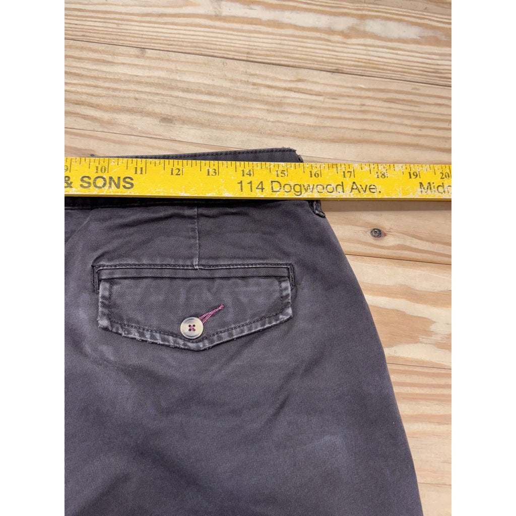 OLD NAVY LOW RISE Brown Canvas Capri Women’s SIZE 10